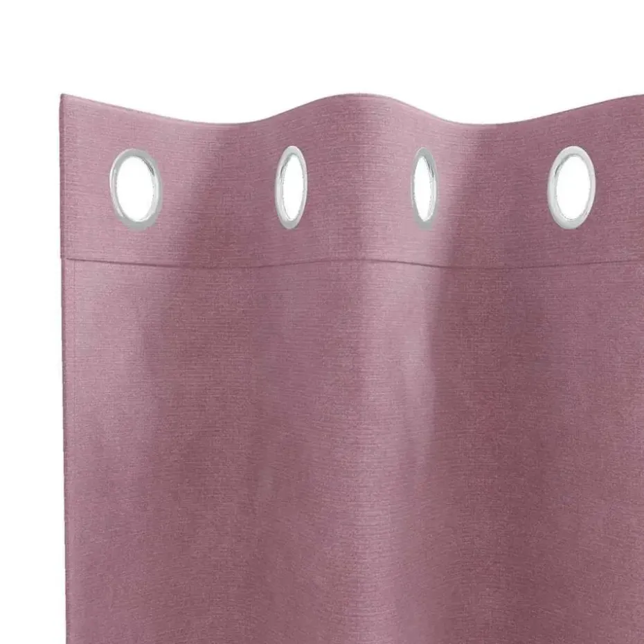 vidaXL Gordijnen met ringen - Donkerroze - 140x260 cm - Fluweel - 2 Stuks