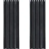 vidaXL Gordijnen met ringen - Donkergrijs - 140x225 cm - Fluweel - 2 Stuks
