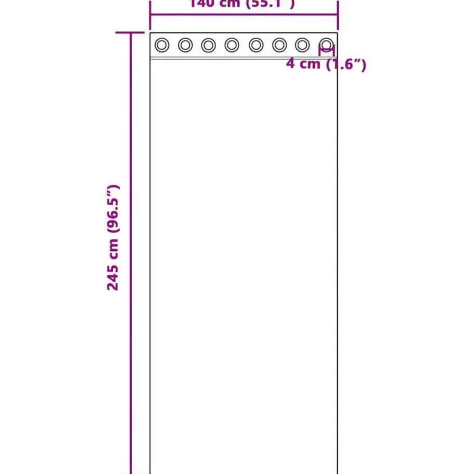vidaXL Gordijnen met ringen - Donkerroze - 140x245 cm - Fluweel - 2 Stuks