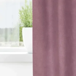 vidaXL Gordijnen met ringen - Donkerroze - 140x245 cm - Fluweel - 2 Stuks