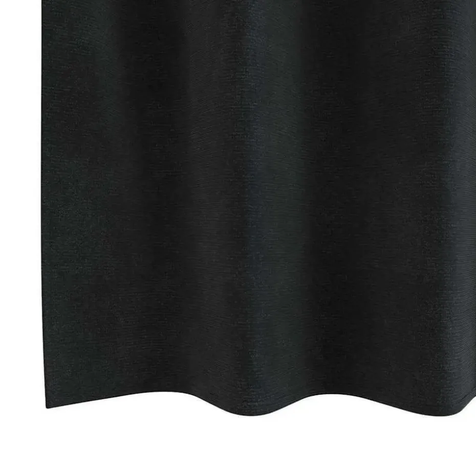 vidaXL Gordijnen met ringen - Verduisterend - Zwart Fluweel - 140x175 cm - 2 St.
