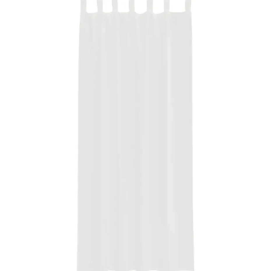 vidaXL Gordijnen van voile met lussen - Wit - 140x260 cm - Stof - 2 Stuks