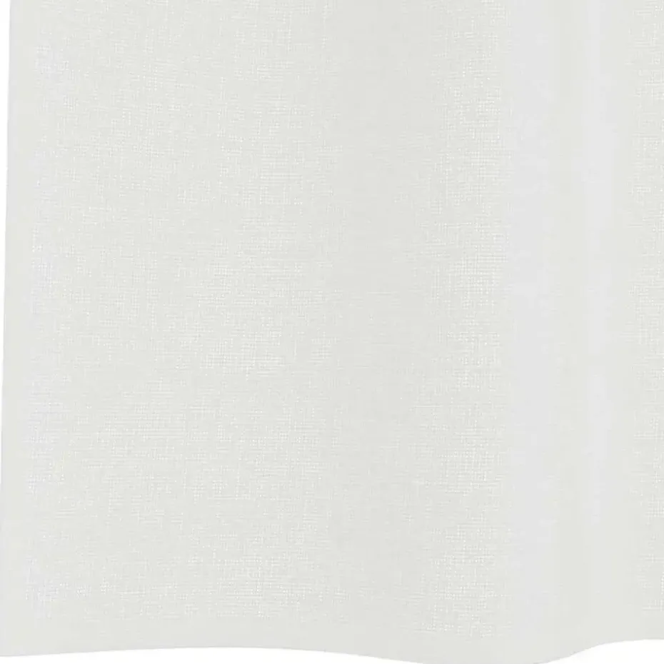 vidaXL Gordijnen van voile met lussen - Wit - 140x260 cm - Stof - 2 Stuks