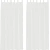 vidaXL Gordijnen van voile met lussen - Wit - 140x245 cm - Stof - 2 Stuks