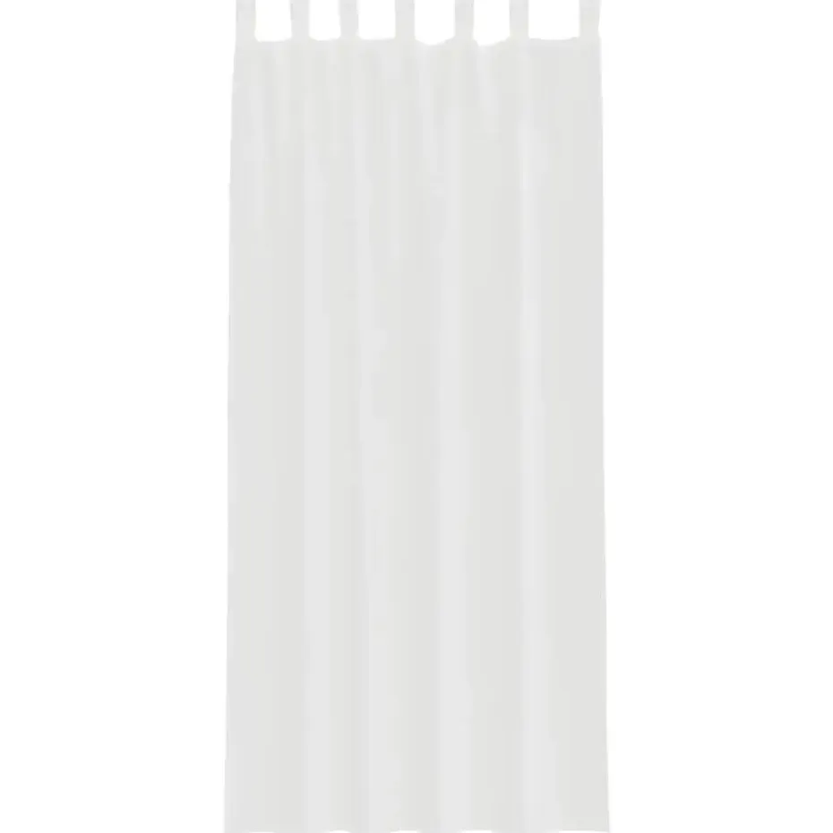 vidaXL Gordijnen van voile met lussen - Wit - 140x245 cm - Stof - 2 Stuks