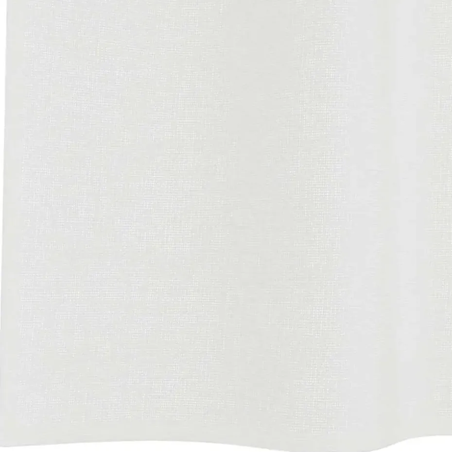 vidaXL Gordijnen van voile met lussen - Wit - 140x245 cm - Stof - 2 Stuks