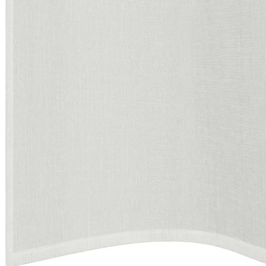 vidaXL Gordijnen van voile met ringen - Wit - 140x260 cm - Stof - 2 Stuks