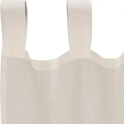 vidaXL Gordijnen van voile met lussen - Crème - 140x245 cm - Stof - 2 Stuks