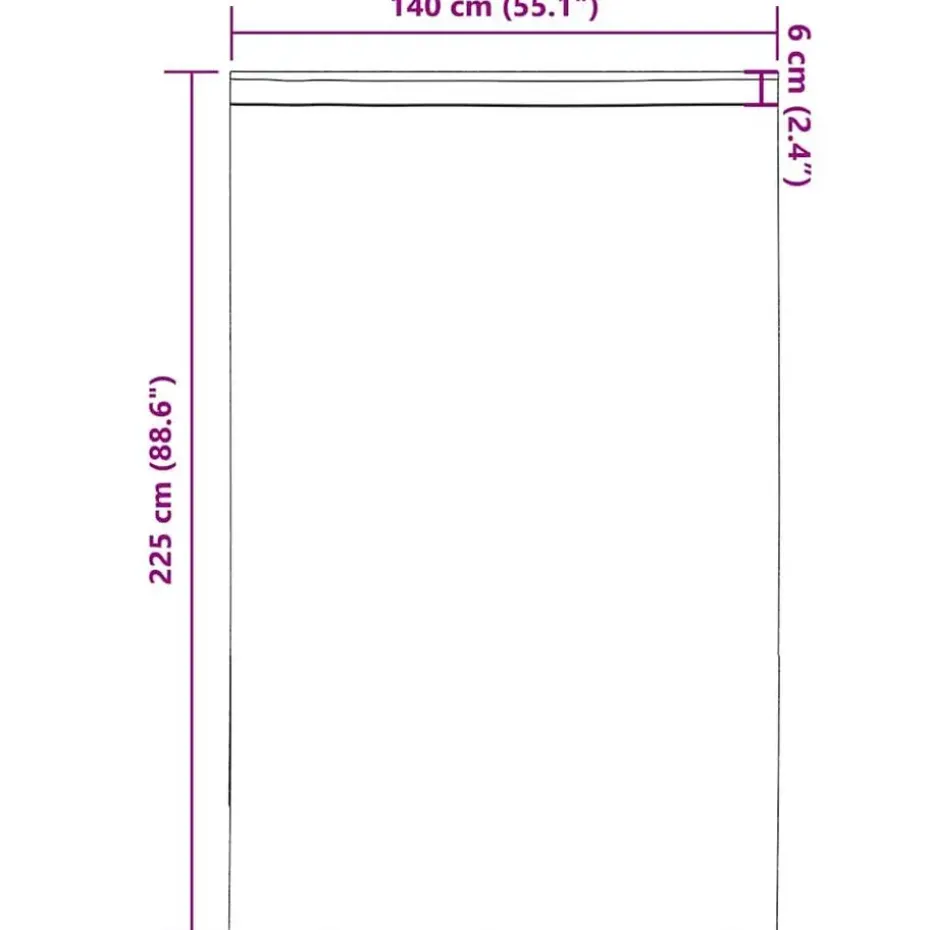 vidaXL Gordijnen van voile met roedezakken - Wit - 140x225 cm - Stof - 2 Stuks