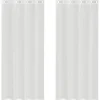 vidaXL Gordijnen van voile met ringen - Wit - 140x245 cm - Stof - 2 Stuks