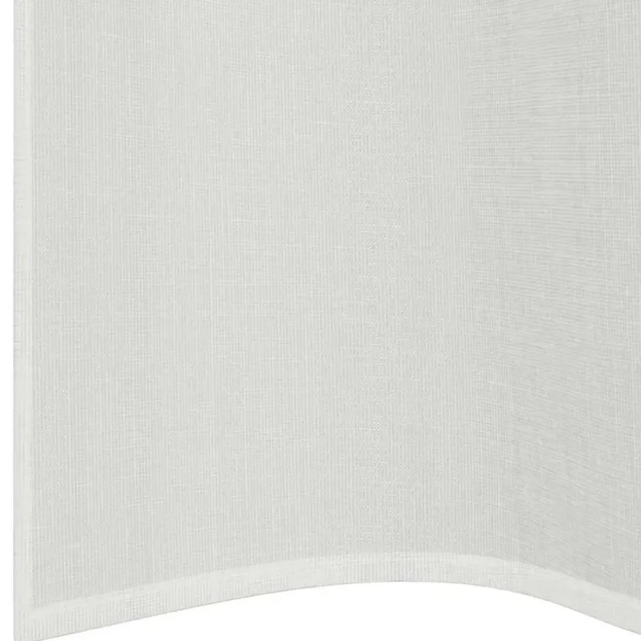 vidaXL Gordijnen van voile met ringen - Wit - 140x245 cm - Stof - 2 Stuks