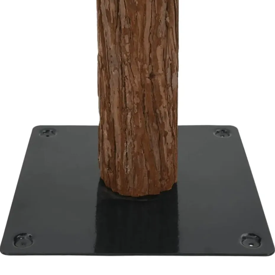 vidaXL Kerstboom met echt hout en dennenappels smal 210 cm PVC groen