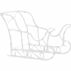 vidaXL Kerstdecoratie rendieren en slee 280x28x55 cm acryl