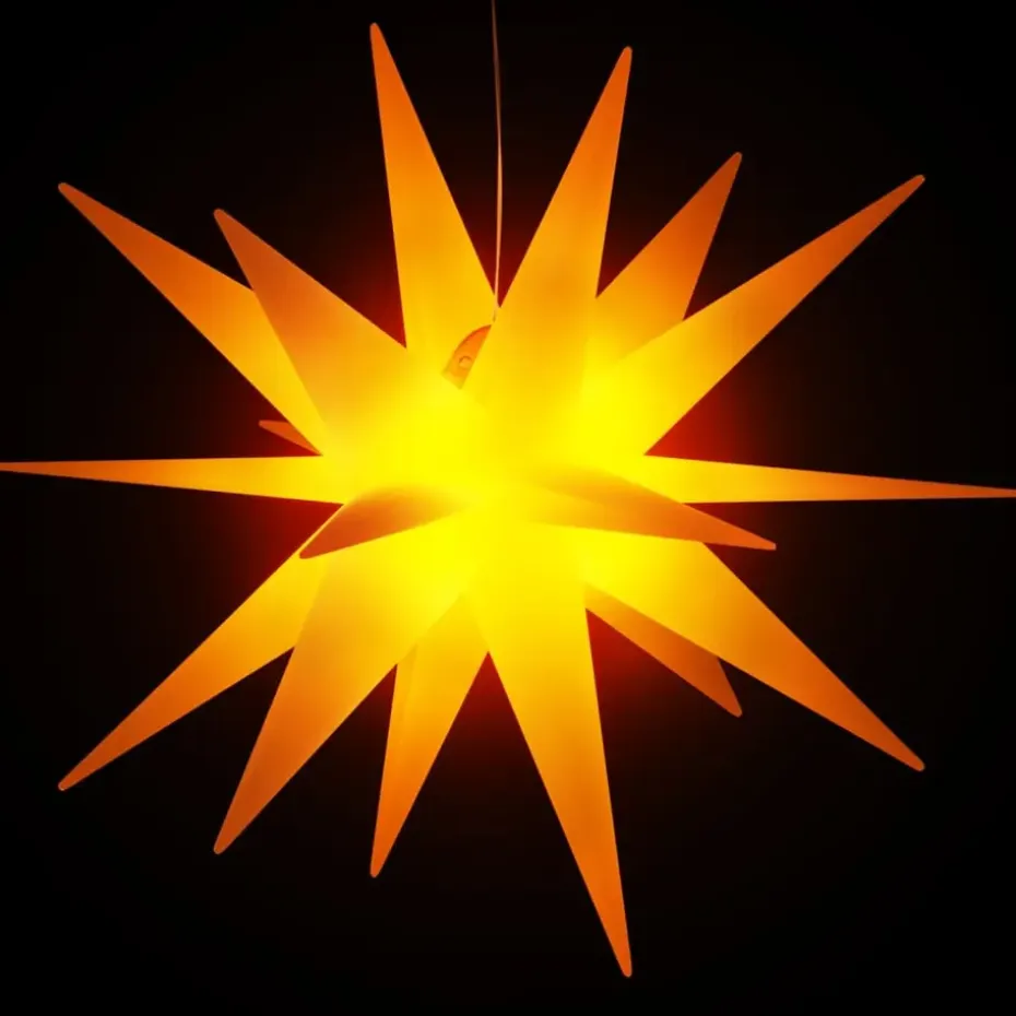 vidaXL Kerstlampen met LED's 3 st inklapbaar 100 cm geel