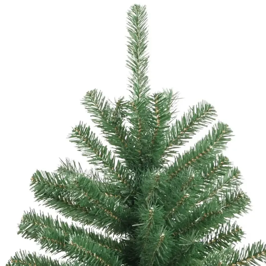 vidaXL Kunstkerstboom met scharnieren en standaard 210 cm groen