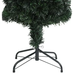 vidaXL Kunstkerstboom met standaard smal 150 cm glasvezel