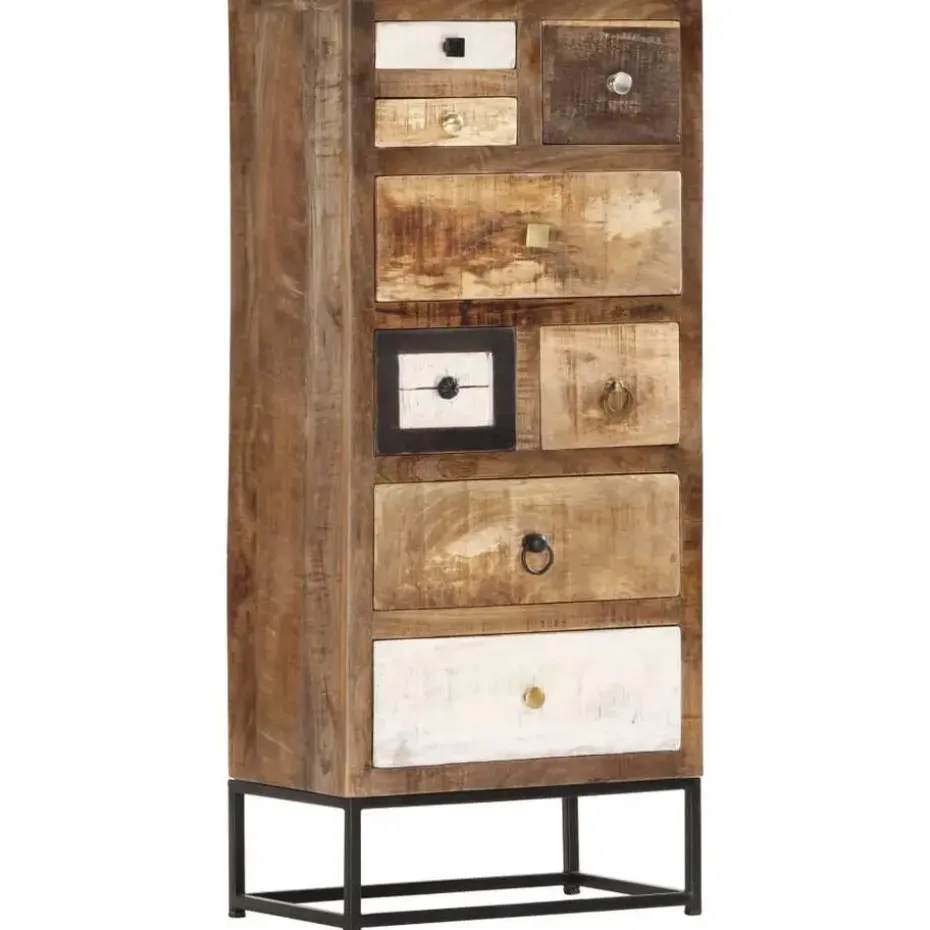 vidaXL Ladekast 45x30x105 cm massief gerecycled hout