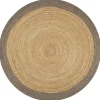vidaXL Rond Tapijt – Grijs Jute – Ø150 cm – Duurzaam & Natuurlijk