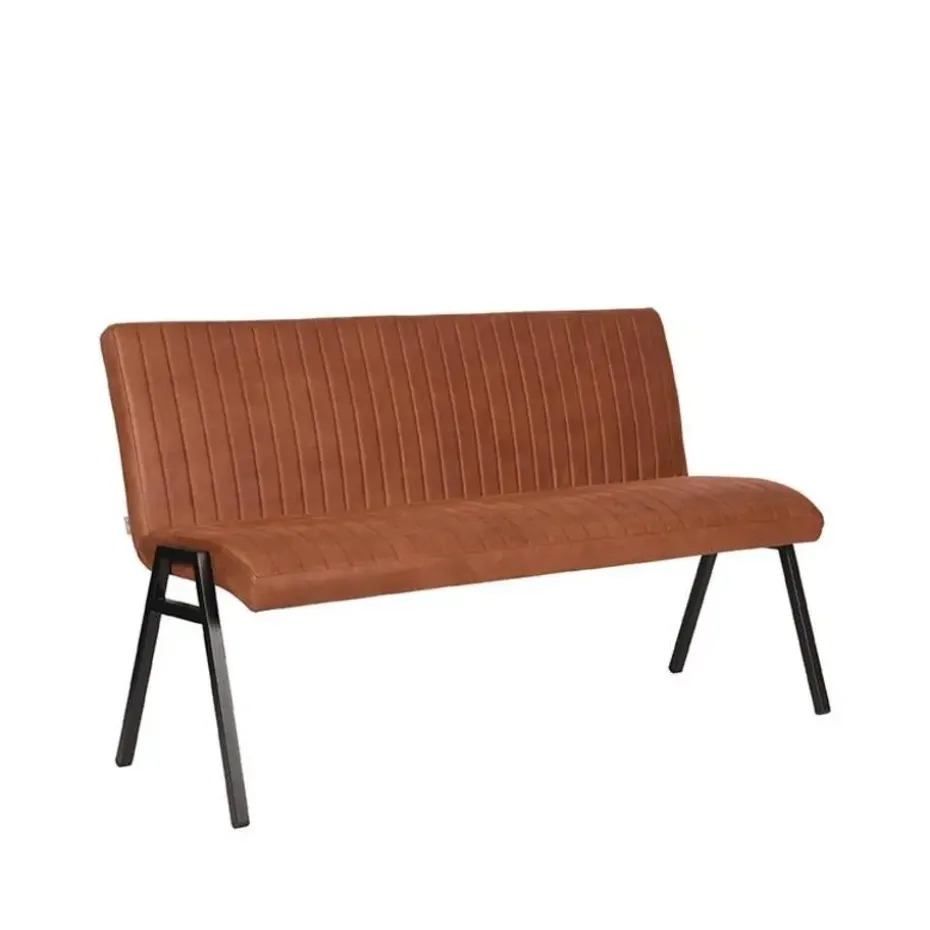 Vine Interior Eetkamerbank Paisley Cognac Microvezel 145x62x86