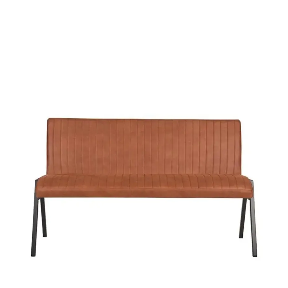 Vine Interior Eetkamerbank Paisley Cognac Microvezel 145x62x86