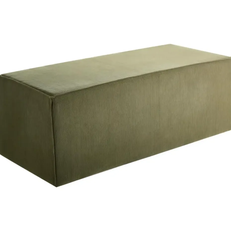 VINITA - Poef - Donkergroen - Corduroy