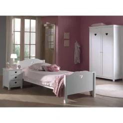 Vipack bed Amori - wit - 90x200 cm