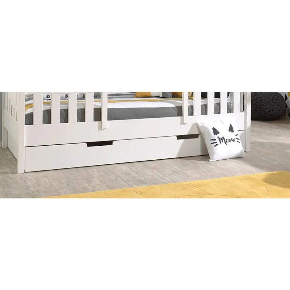 Vipack Bedlade/rolbed Huisbed - wit - 19x97x198 cm