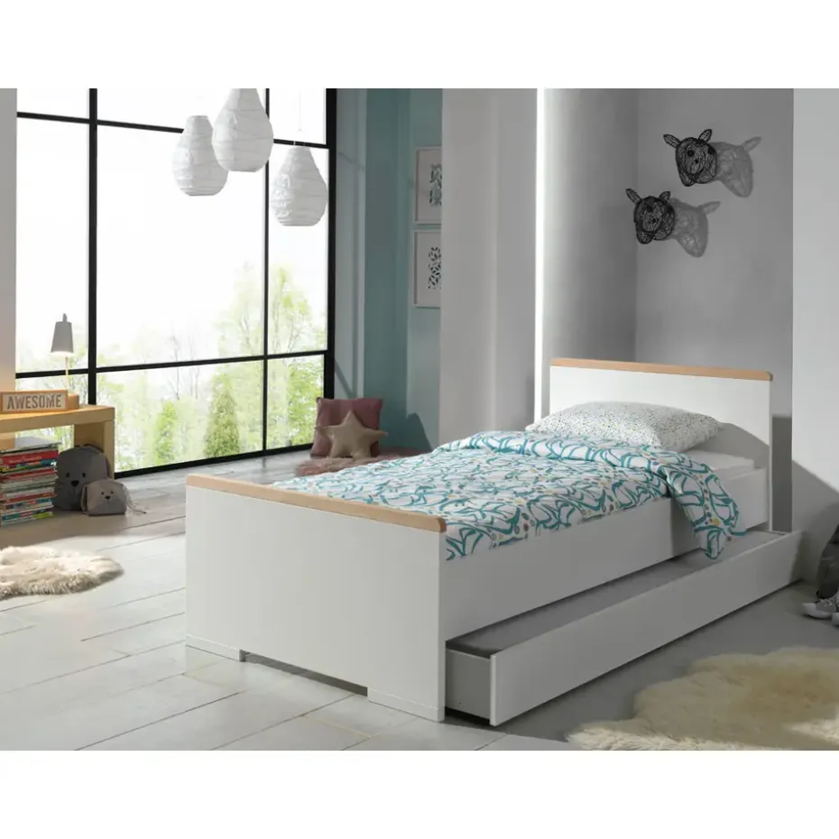 Vipack Bedlade/rolbed London - wit - 17,8x93,8x198 cm