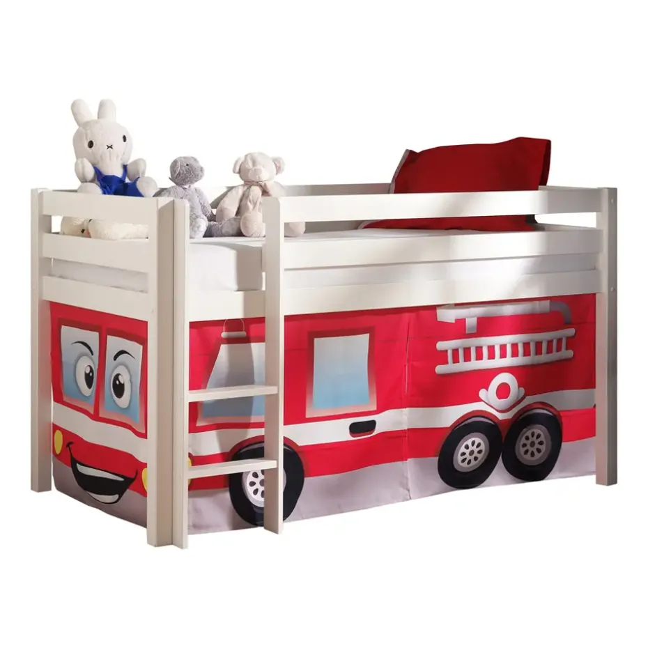 Vipack halfhoogslaper Pino - wit - 114x105,3x209,3 cm
