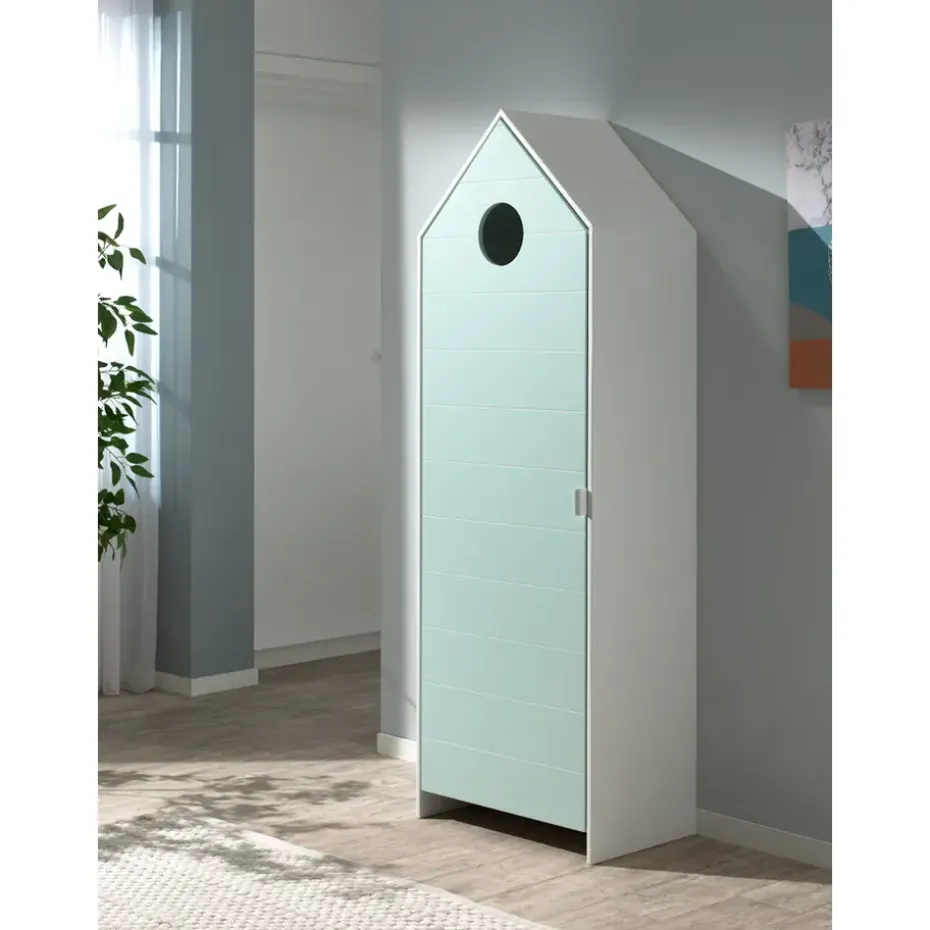 Vipack kledingkast Casimi 1 deurs - mint - 171,5x57,6x37 cm