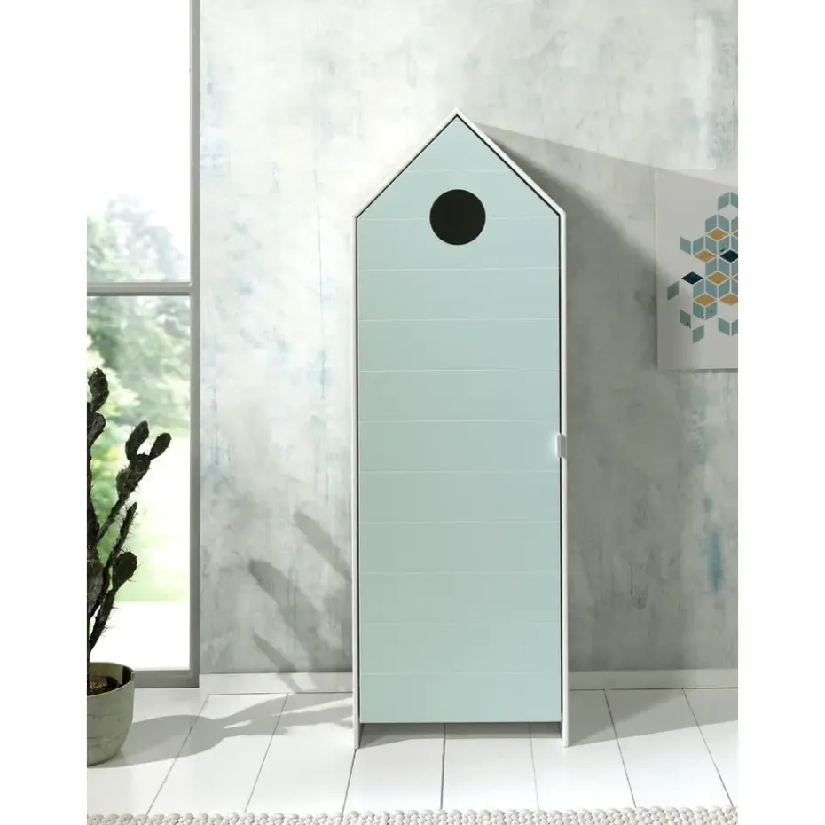 Vipack kledingkast Casimi 1 deurs - mint - 171,5x57,6x37 cm