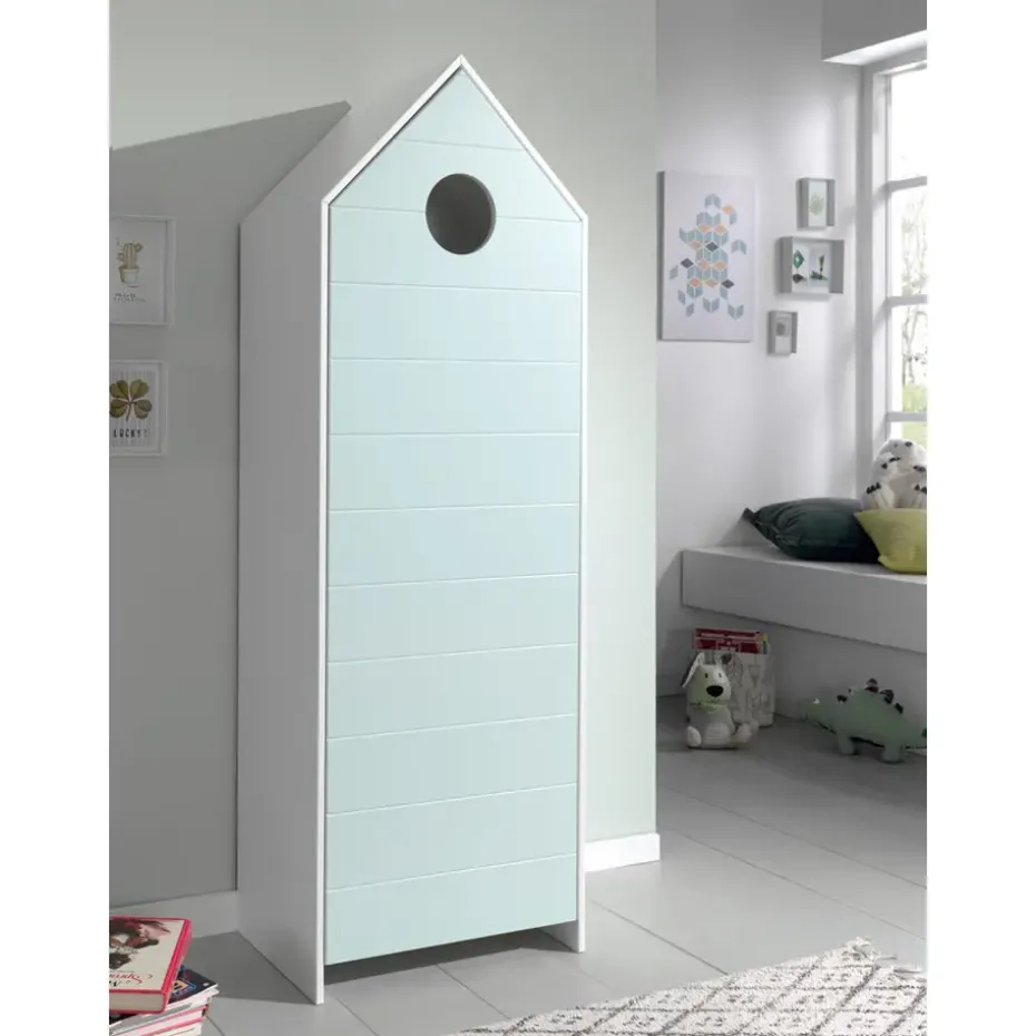 Vipack kledingkast Casimi 1 deurs - mint - 171,5x57,6x37 cm
