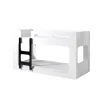 Vipack stapelbed Luca - wit/zwart - 210x90,4x106,8 cm