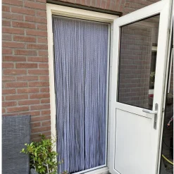Vliegengordijn, 92 x 210 cm, Bali wit 92 x 210 cm op het kozijn