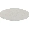 Vloerkleed Anjali - wit - Ø100 cm