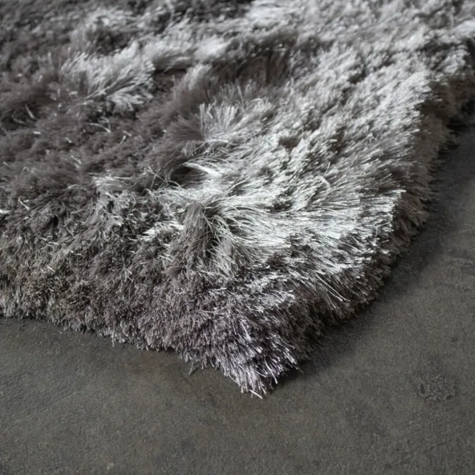 Vloerkleed Grijs Katoen Polyester - 160x230cm - Olav