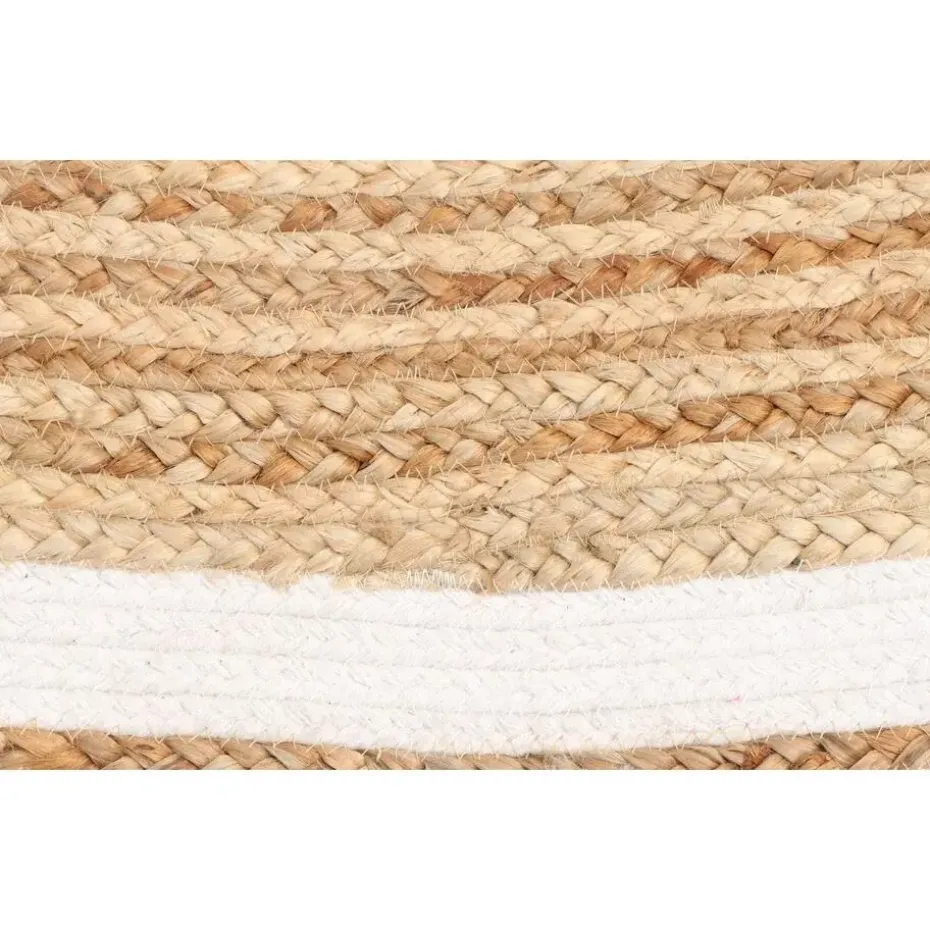 Vloerkleed Rond - Naturel/Wit - Ø200cm - Vloerkleed Jaipur