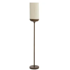 Vloerlamp Dania - Crème/Bruin - Ø23x159cm