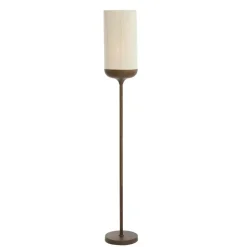 Vloerlamp Dania - Crème/Bruin - Ø23x159cm