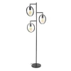 Vloerlamp Fabiola metaal 3-lichts - 155x50x155 cm - Metaal - Grijs