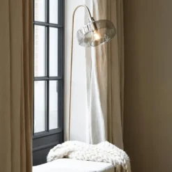 Vloerlamp Solna - Antiek Brons - 45x29,5x160cm