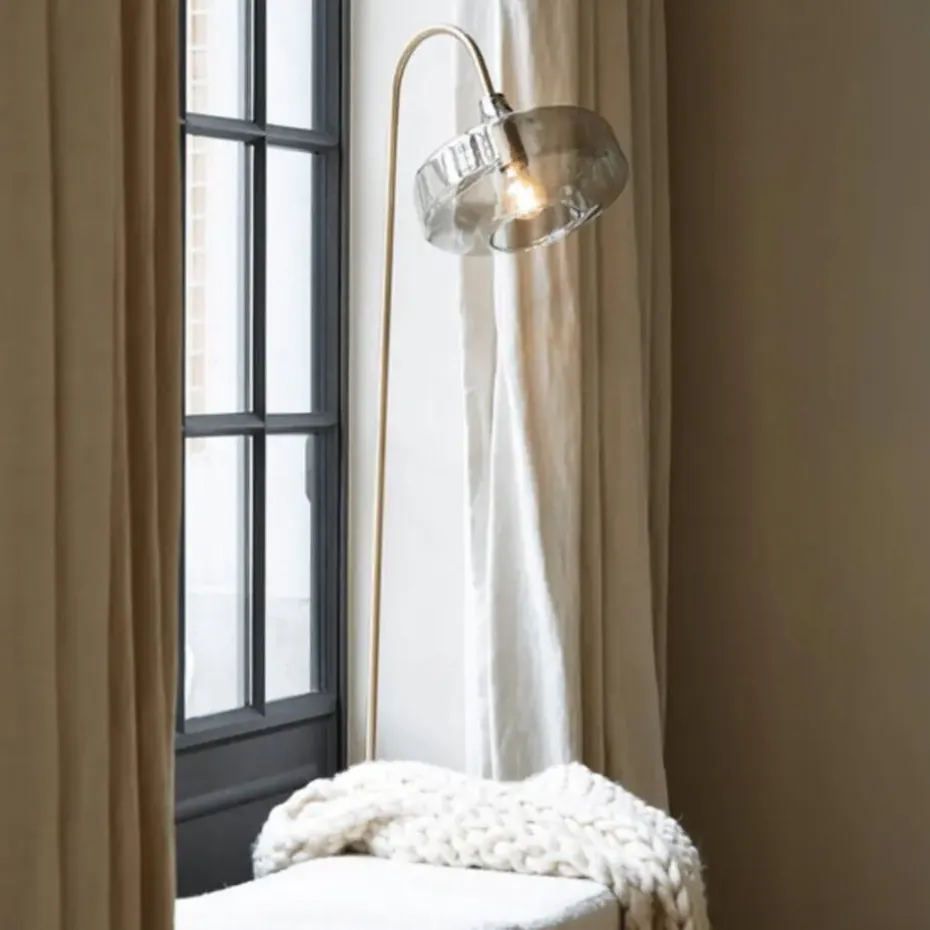 Vloerlamp Solna - Antiek Brons - 45x29,5x160cm