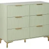 WALCOTT - Ladekast met 6 lades - Lichtgroen - MDF