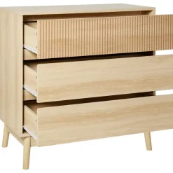 WALES - Ladekast 3 lades - Lichte houtkleur - MDF