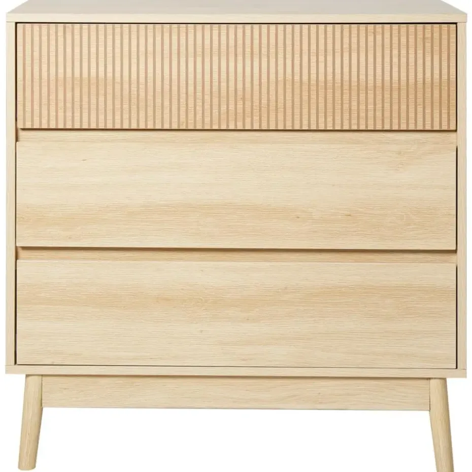 WALES - Ladekast 3 lades - Lichte houtkleur - MDF