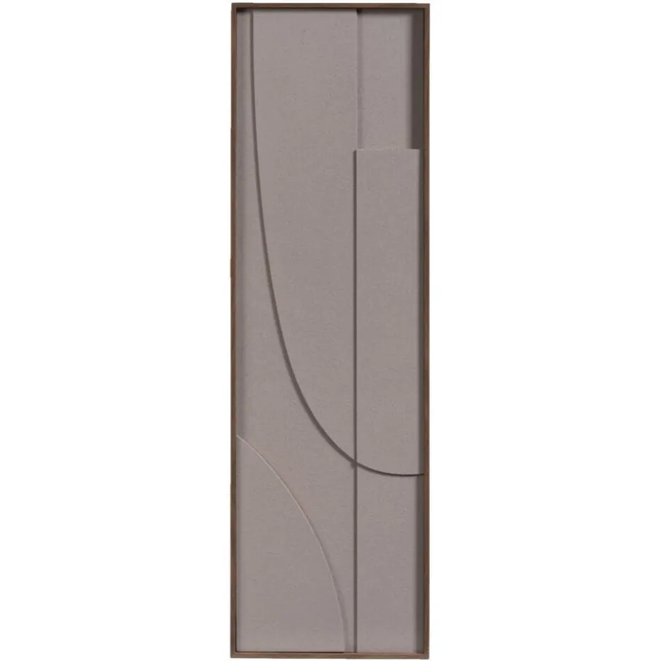 Wanddecoratie Abstract - beige - MDF - 115x35 cm