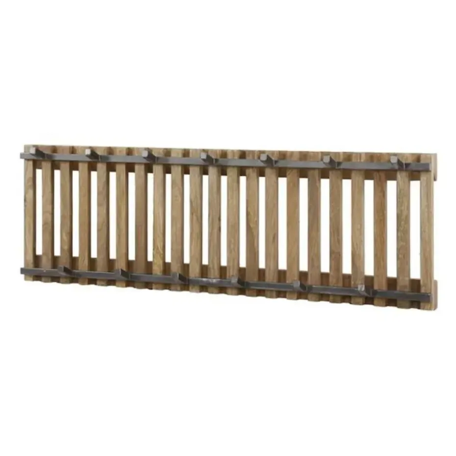 Wandkapstok Hout - 13-Haken - 100x10x33cm - Tweak