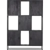 Wandkast 5-deurs - Zwart Mangohout - 150x40x210 - Jenny