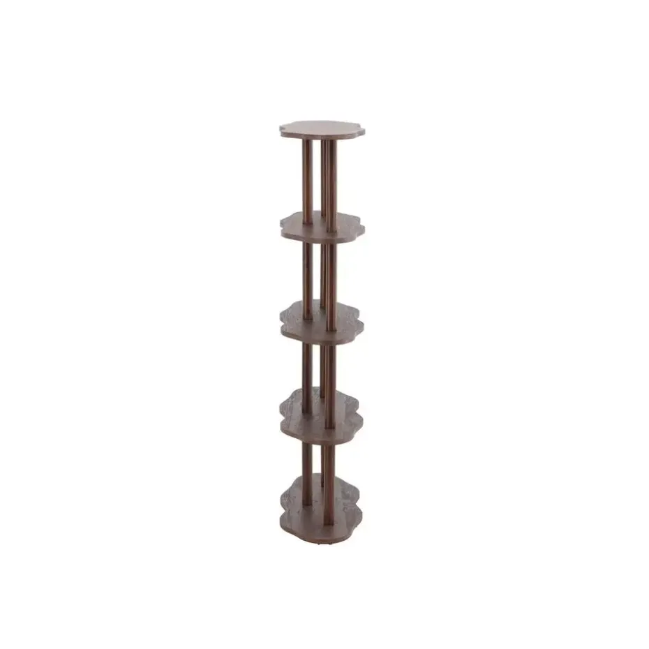 Wandkast Donkerbruin - 105x30x140cm - Moln