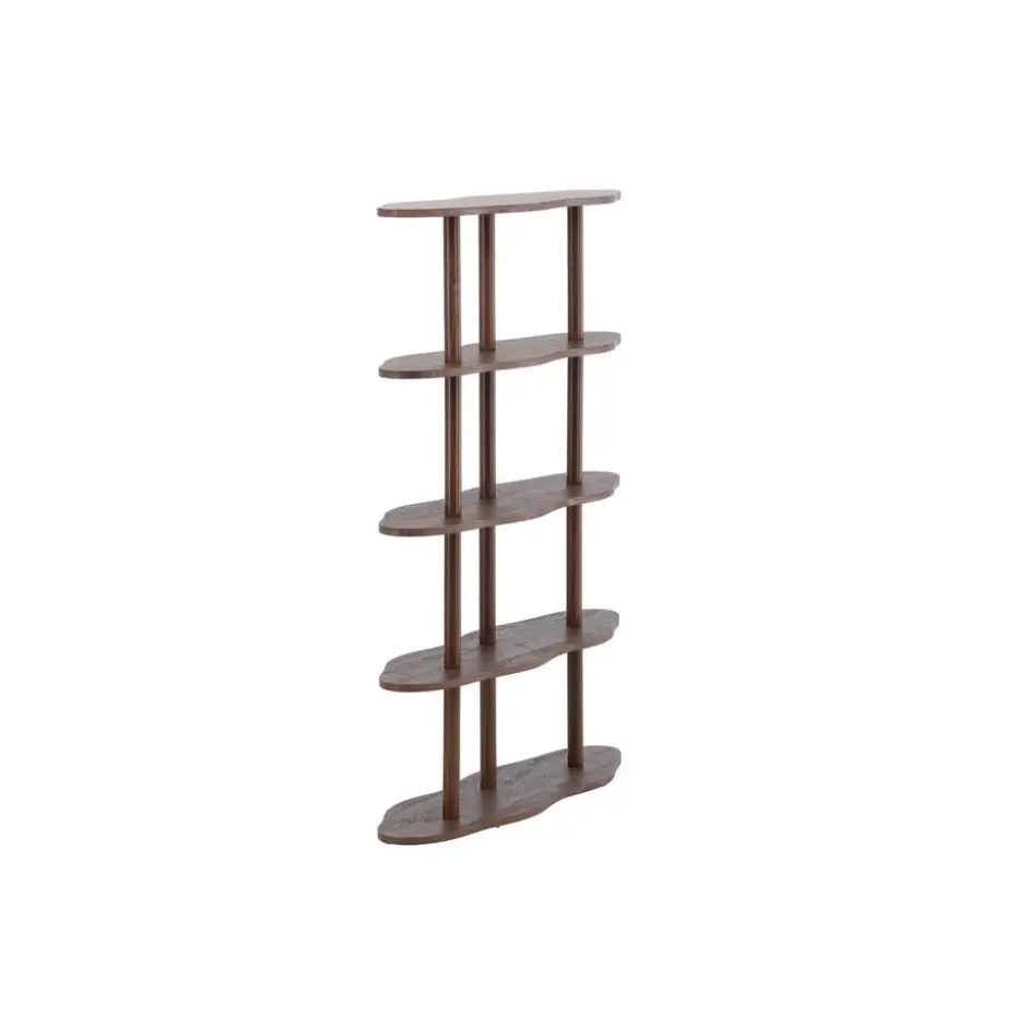 Wandkast Donkerbruin - 105x30x140cm - Moln